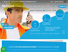 Tablet Screenshot of metronet.com.co