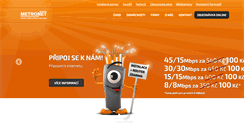 Desktop Screenshot of metronet.cz